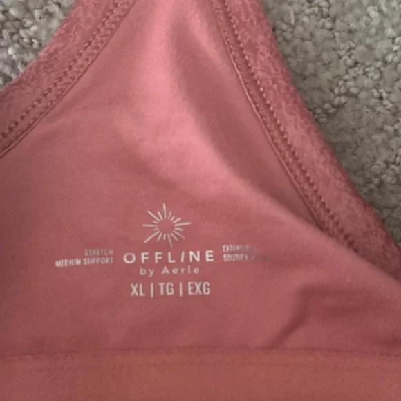 Aerie Blush Pink Sports Bra - Picture 2 of 2